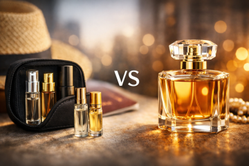 Cestovní balení parfémů vs. plné flakony