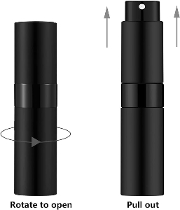 10ml prémiová přenosná lahvička s atomizérem - Barva: Stříbrná
